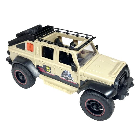 Mattel Jurassic World Jeep Gladiator Remote Control Vehicle Tested Working - Picture 1 of 13
